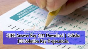 Odisha JEE Exam Key 2023 Download